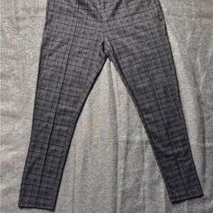 Plaid Gray Women's Pants